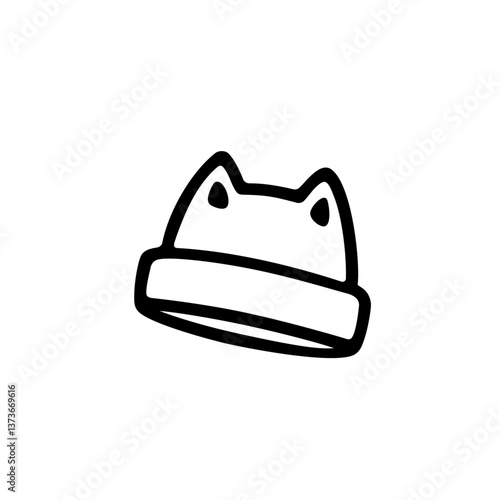 シンプルな帽子のイラスト素材