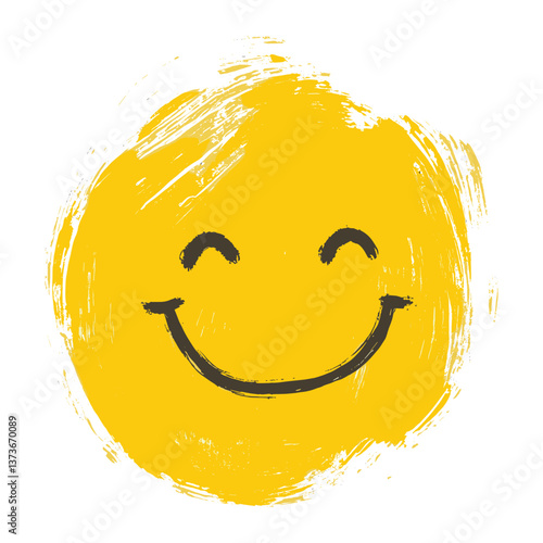 Doodle smile sun yellow expression astronomy vector