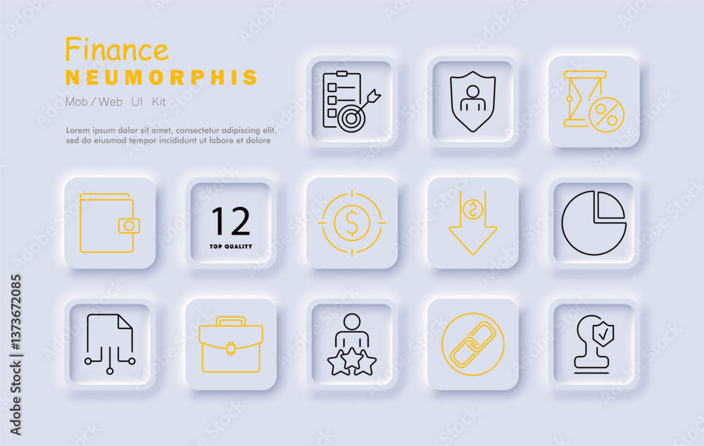 Finance set icon. Wallet, chart, shield, dollar, pie chart, document, rating, briefcase, identity, link, profile, discount Finance set icon. Wallet, chart, shield, dollar, pie chart, document, rating, briefcase, identity, link, profile, discount