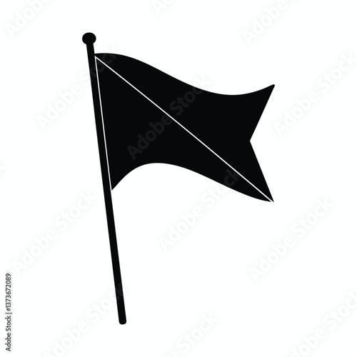 vector flag pin