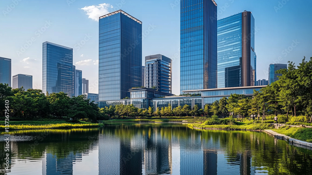 Fototapeta premium modern office building