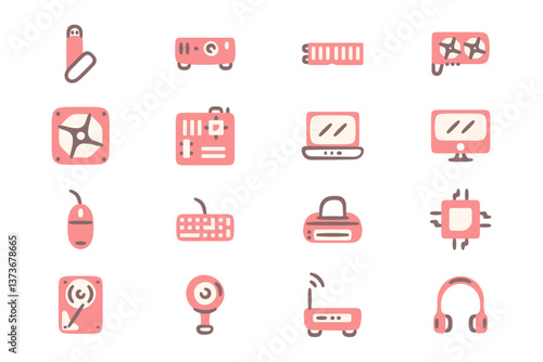 Computer Tech and Hardware Icons
