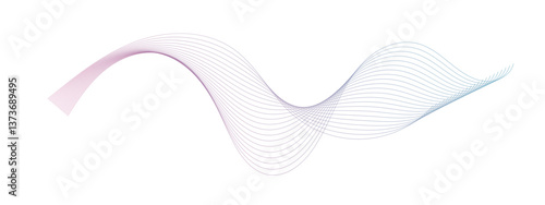 Wavy Designe with white Background 