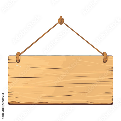 Long hanging wooden sign illustration accessories accessory vector