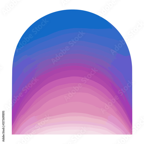 Arch shape gradient architecture transition vector
