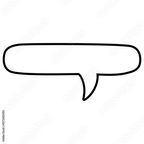 Speech bubble vector icon. Chat illustration sign. Message symbol. Text bubble logo.