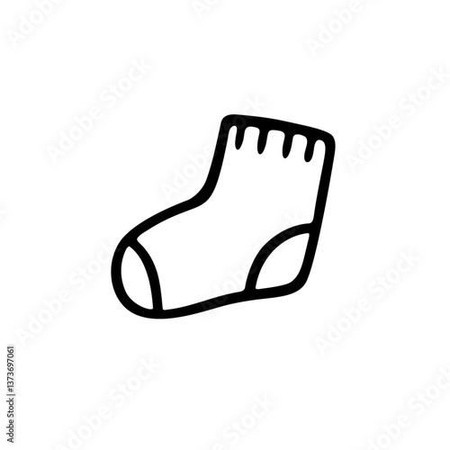 シンプルなくつしたのイラスト素材