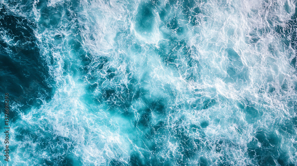 Fototapeta premium Ocean Waves Aerial View