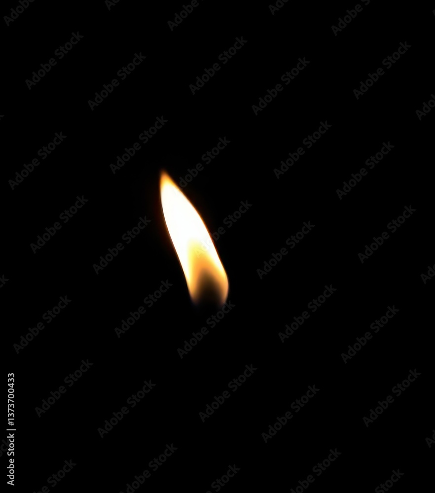 A single, flickering flame isolated against a pure black backdrop, candle, dark A single, flickering flame isolated against a pure black backdrop, candle, dark