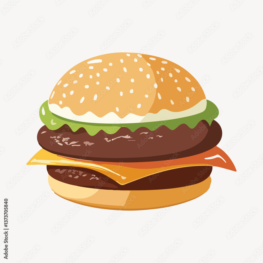 cheeseburger illustration vector cheeseburger illustration vector
