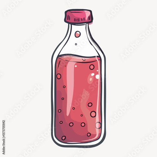 soda drink bottle illustration vector