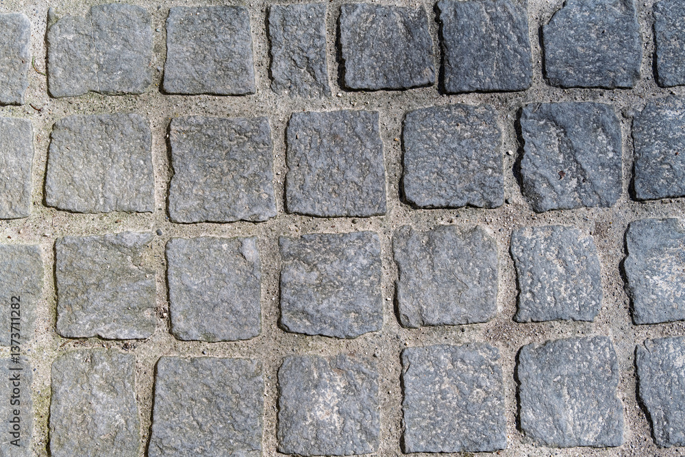 gros plan sur un sol pavé de granit gros plan sur un sol pavé de granit