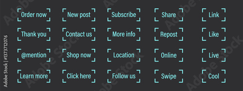 Call to action button. Modern vector elements for website design