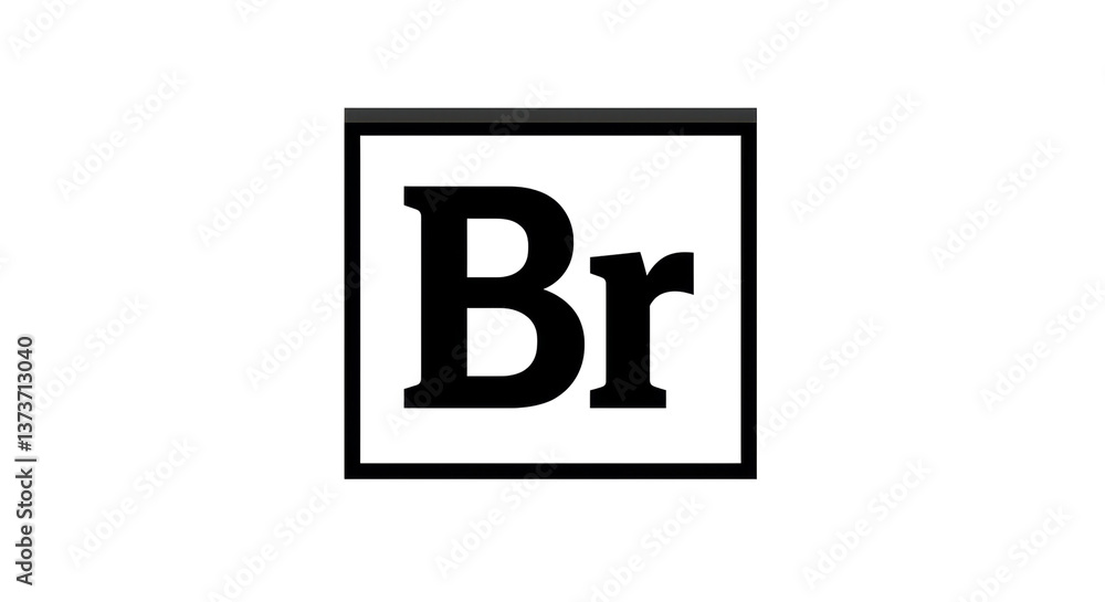 Obraz premium Isolated Br Icon