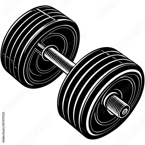 dumbbell isolated on white background