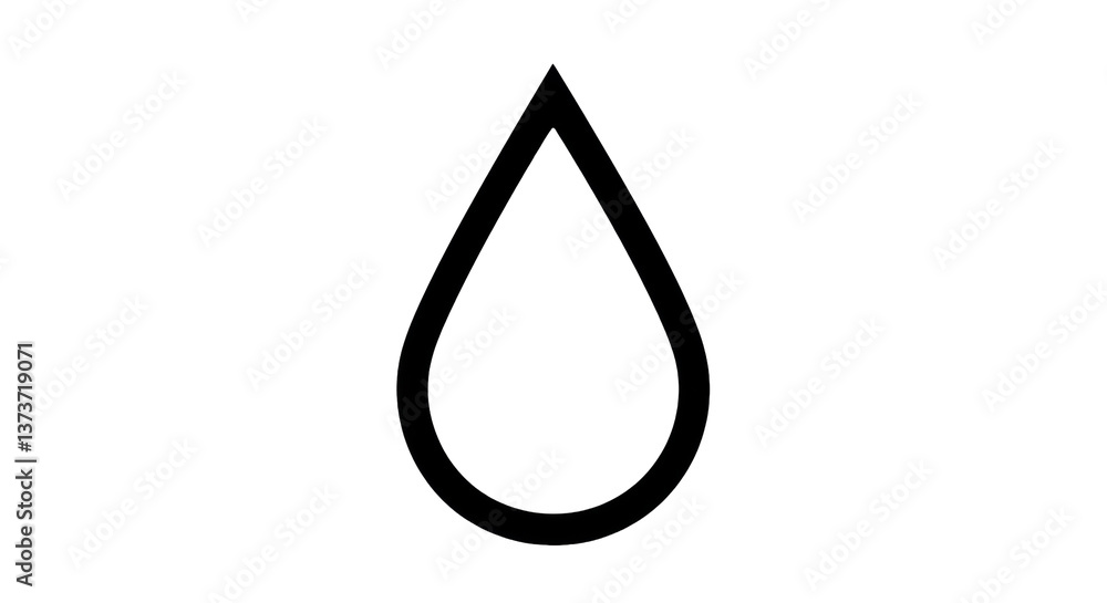 Isolated Water Drop Icon Isolated Water Drop Icon