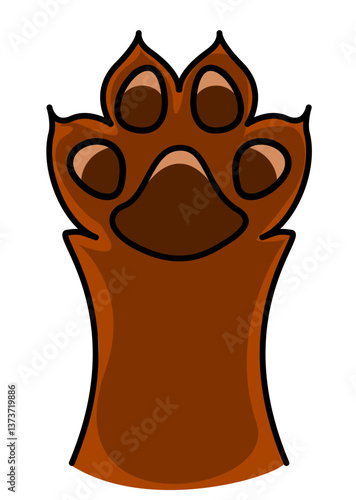 This is an illustration of a paw