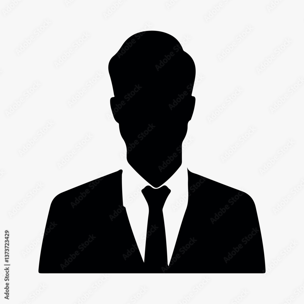 Silhouette of anonymous person isolated element vector Silhouette of anonymous person isolated element vector