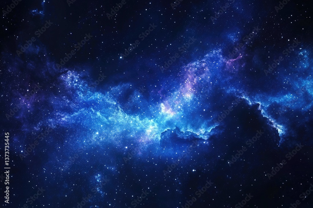 Milkey Way. Mysterious Nebula in the Sky - Abstract Astronomy Background Milkey Way. Mysterious Nebula in the Sky - Abstract Astronomy Background