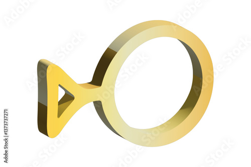 3d third gender identity icon Symbol used to represent sex and gender