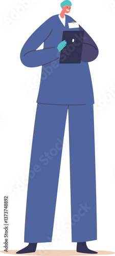 Agronomist smart farm worker vector illustration