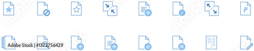 Set of File Operations icons