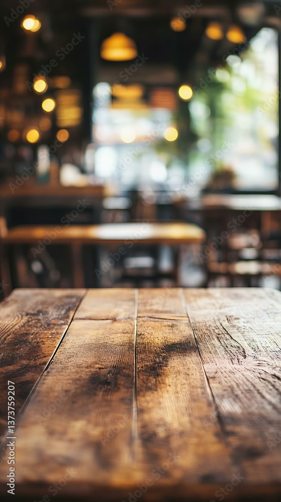 A cozy wooden table in a warm, inviting café setting, featuring soft lighting and a blurred background of furniture, creating a relaxed ambiance. A cozy wooden table in a warm, inviting café setting, featuring soft lighting and a blurred background of furniture, creating a relaxed ambiance.