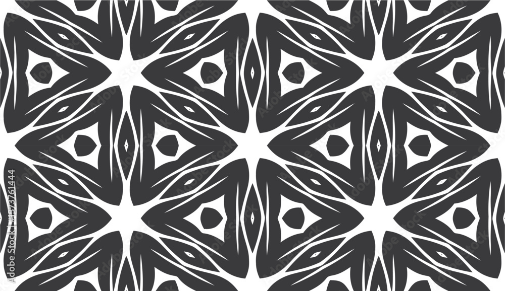Fototapeta premium Black & White Seamless Pattern