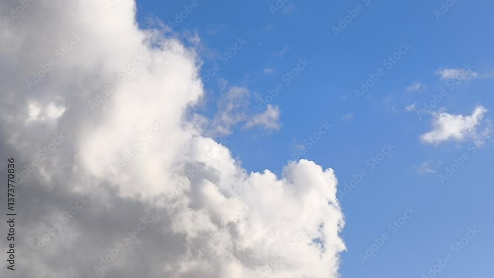 Huge white cloud in the sky at twilight Huge white cloud in the sky at twilight