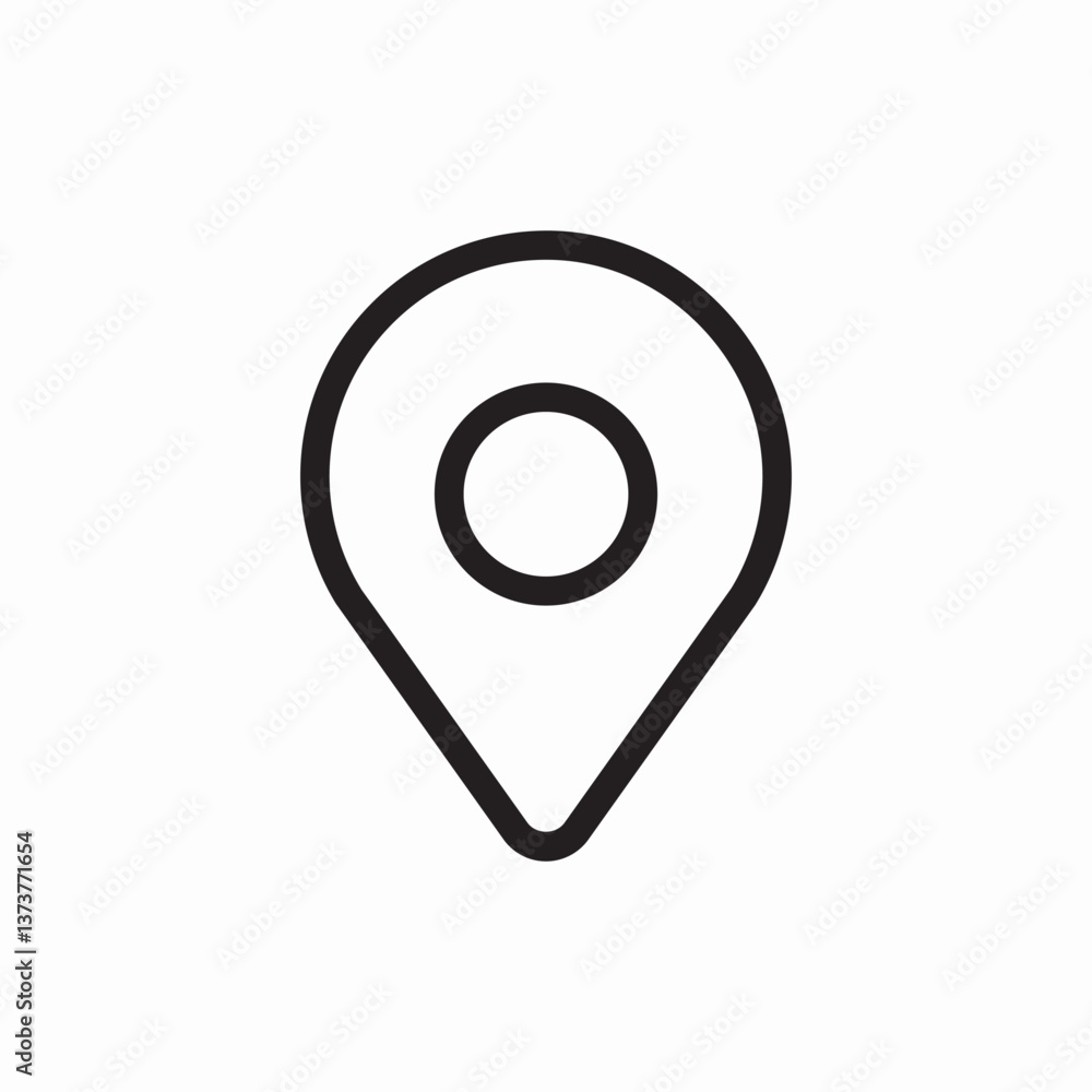 Location pin marker icon vector sign Location pin marker icon vector sign
