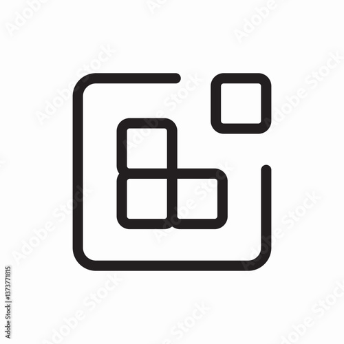 Layout design grid icon vector sign