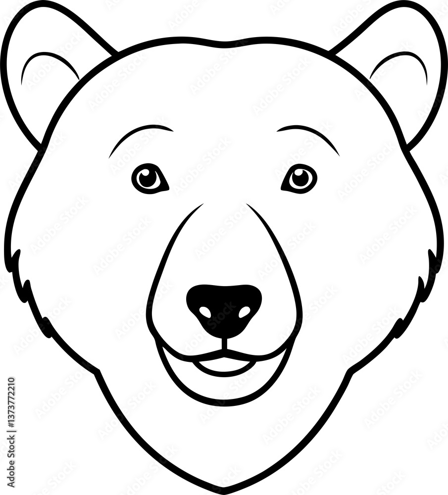 Obraz premium vector illustration of a bear