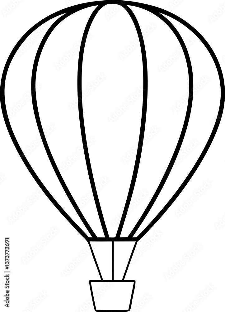Obraz premium hot air balloon vector