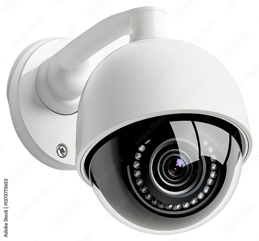 PNG Dome security camera with infrared LEDs