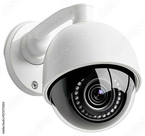 Obraz na płótnie PNG Dome security camera with infrared LEDs w salonie