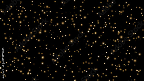 sparkling golden magic dust particles, special light.