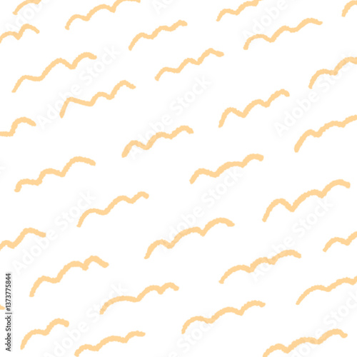 手描き波線の背景イラスト22