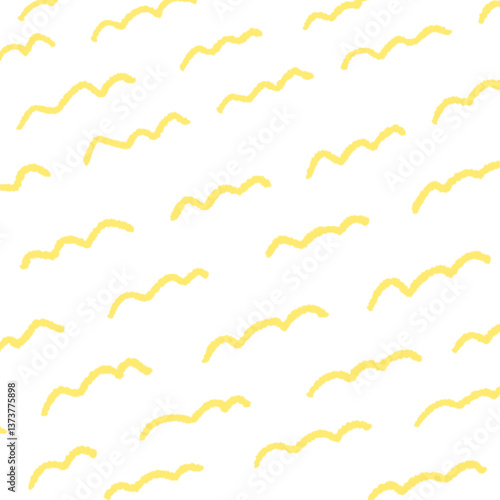 手描き波線の背景イラスト17