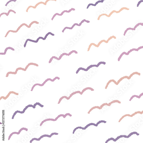 手描き波線の背景イラスト15