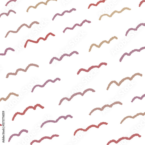 手描き波線の背景イラスト14