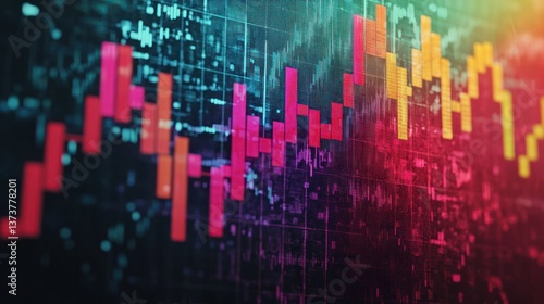 Wallpaper Mural Financial decline and bankruptcy insights market trends in digital stock visualizations Torontodigital.ca