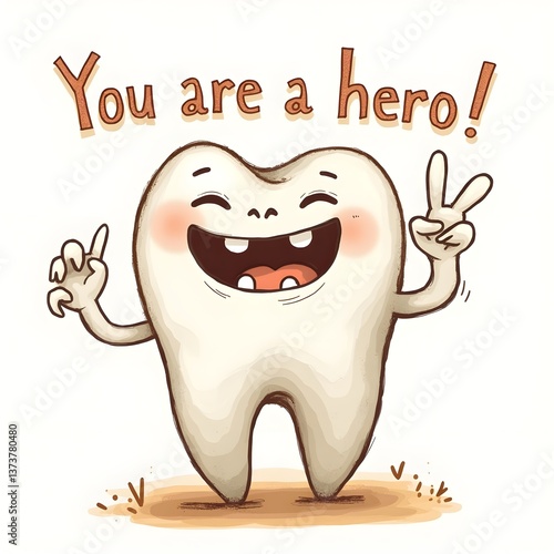 illustrations for stickers in dentistry