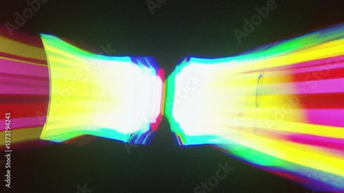 colorful strobe effect with flash lights and dynamic motion blur, cinematic lights for motion overlay effect and transitions