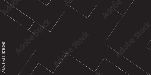 Abstract seamless random geometric black, silver square lines pattern on a transparent background design. abstract background with luxury geometric random chaotic lines. squares and triangle line.