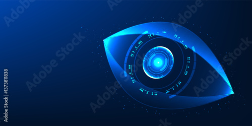 Iris scanning technology with iris elements uses a person's biometric identity to verify identity, increasing maximum security in accessing information, security systems and digital transactions.