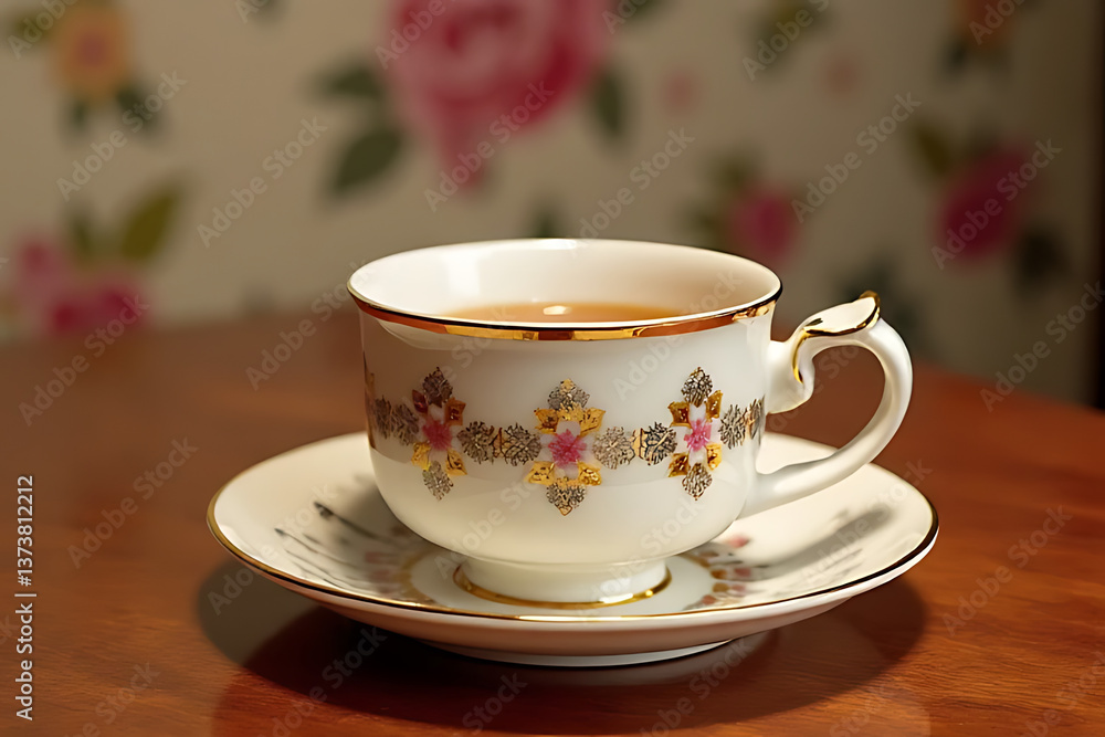 Enjoying a warm cup of tea at home cozy kitchen still life tranquil atmosphere close-up Enjoying a warm cup of tea at home cozy kitchen still life tranquil atmosphere close-up