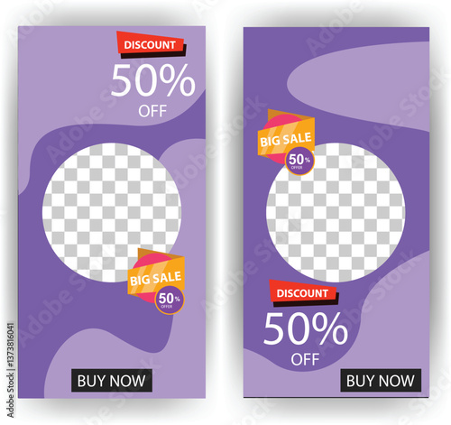 Purple Sale Promotion Design