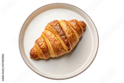 croissant on a plate