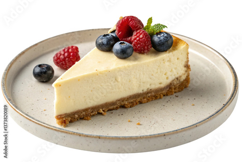 cheesecake with berries