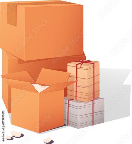 Stuff in Moving Boxes